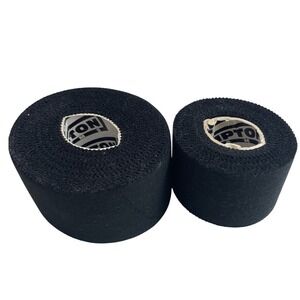 Hampton Adams Black Athletic Tape Rolls 2 Pack Sports Grip Support Wrap